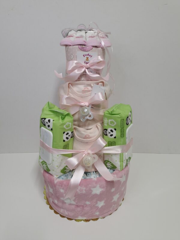 Diaper cakes gifts for newborn twins/ twins girls