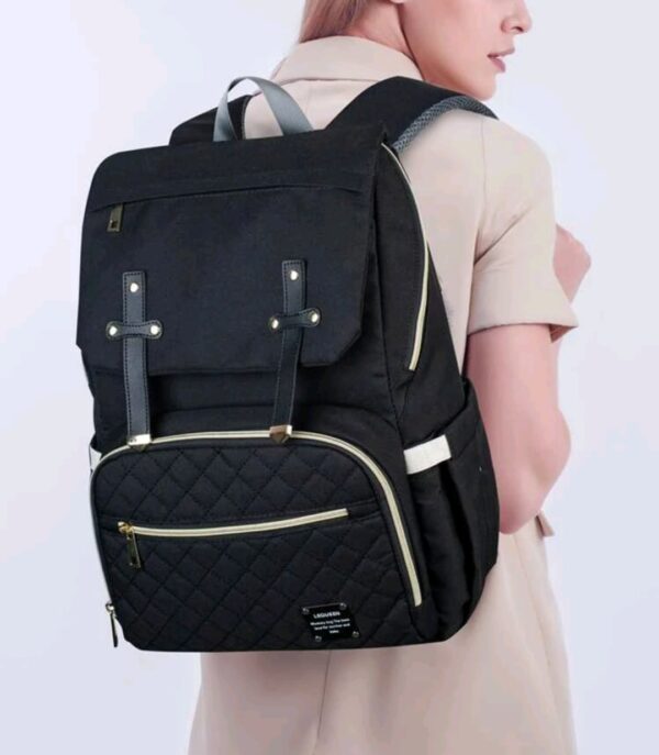 LE QUEEN-Diaper Bag Backpack /black