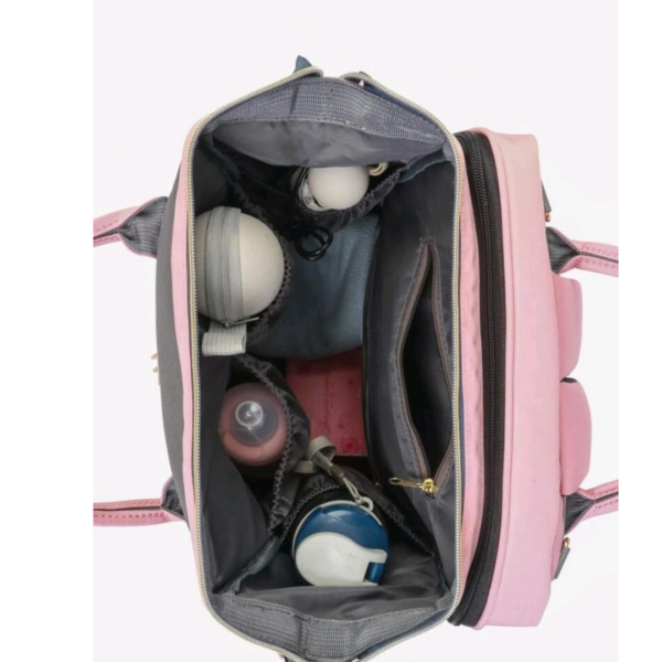 Le Queen Diaper Bag with Bed /Pink - Image 3