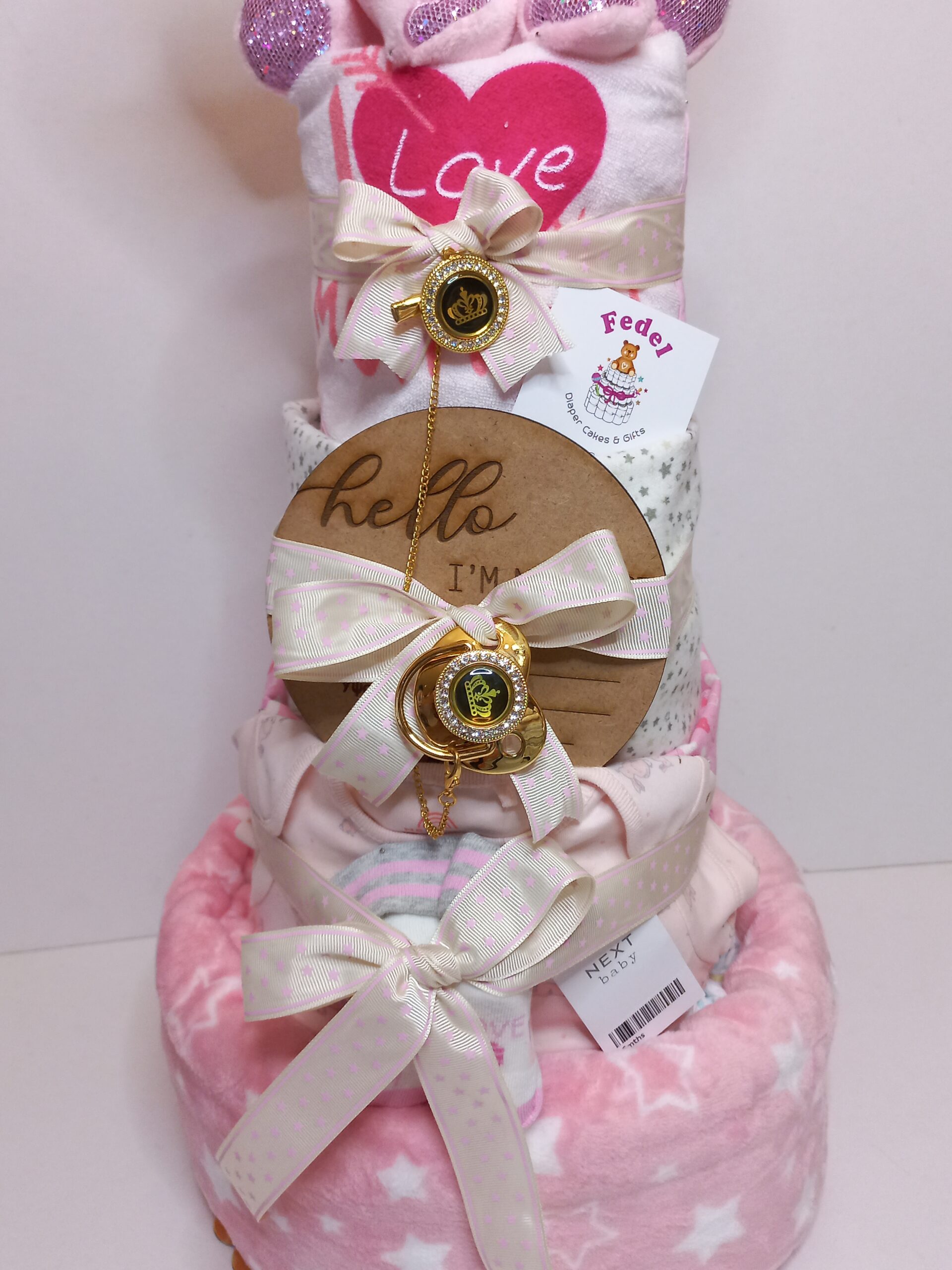 Diaper cakes gifts for newborn girls Fedel Diaper Cake Gifts