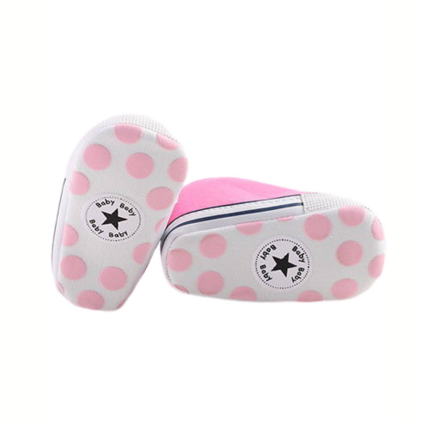 Newborn shoes/Pink-white (Size 0-6months) - Image 2