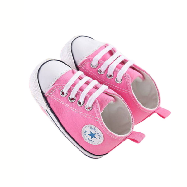 Newborn shoes/Pink-white (Size 0-6months)