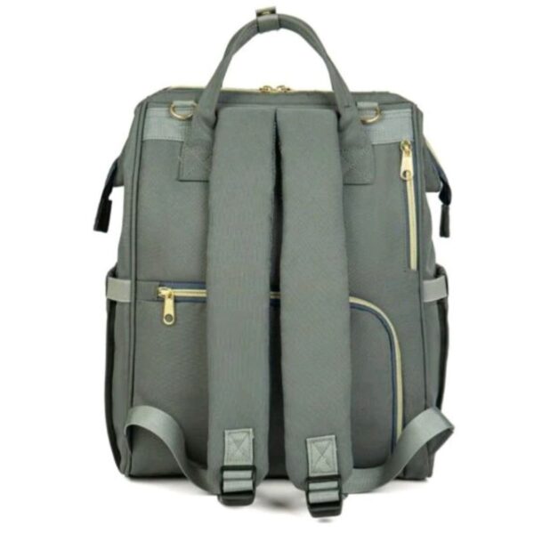 LE QUEEN-DIAPER BAG BACKPACK CLASSIC /GREY new style - Image 2