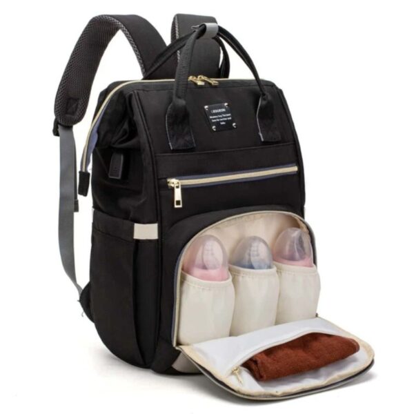 LE QUEEN-DIAPER BAG BACKPACK CLASSIC /BLACK