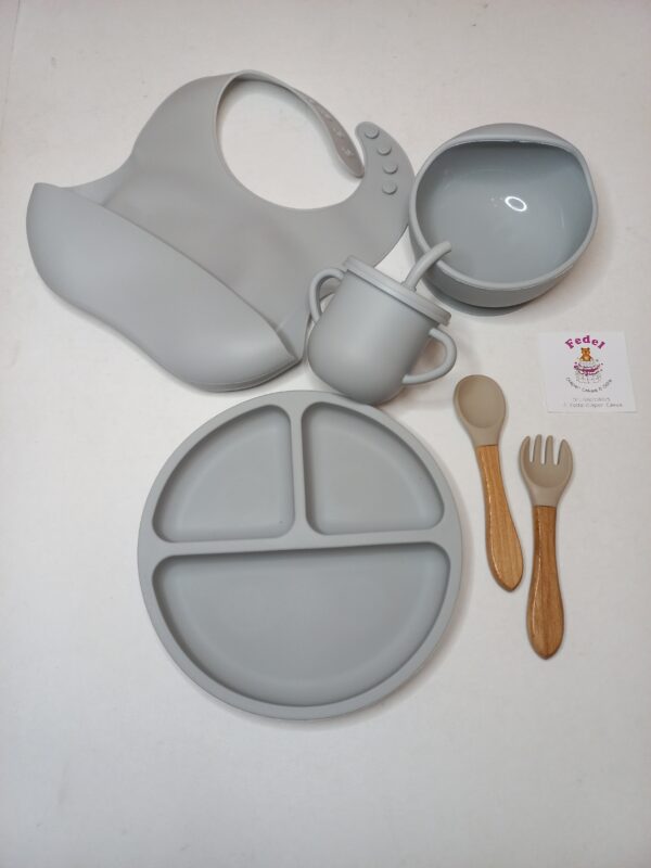 BABY FEEDING SILICONE SET 6PC BPA-FREE