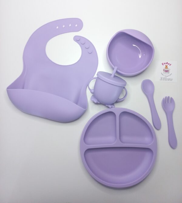 BABY FEEDING SILICONE SET 6PC BPA-FREE