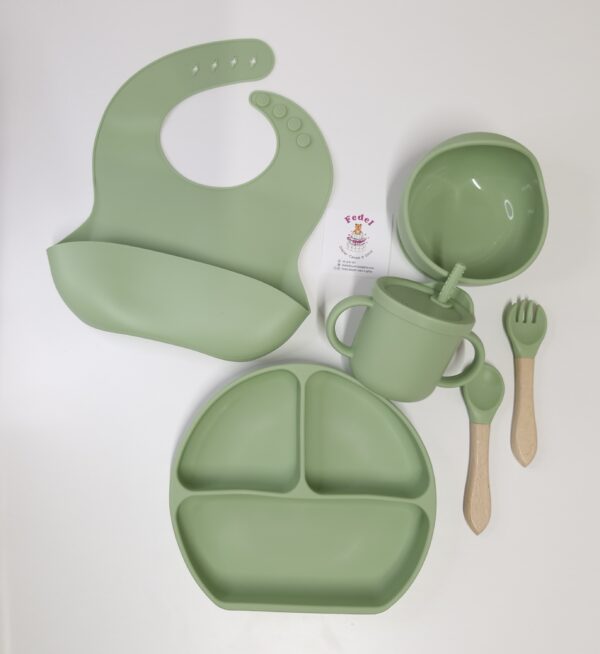 BABY FEEDING SILICONE SET 6PC BPA-FREE