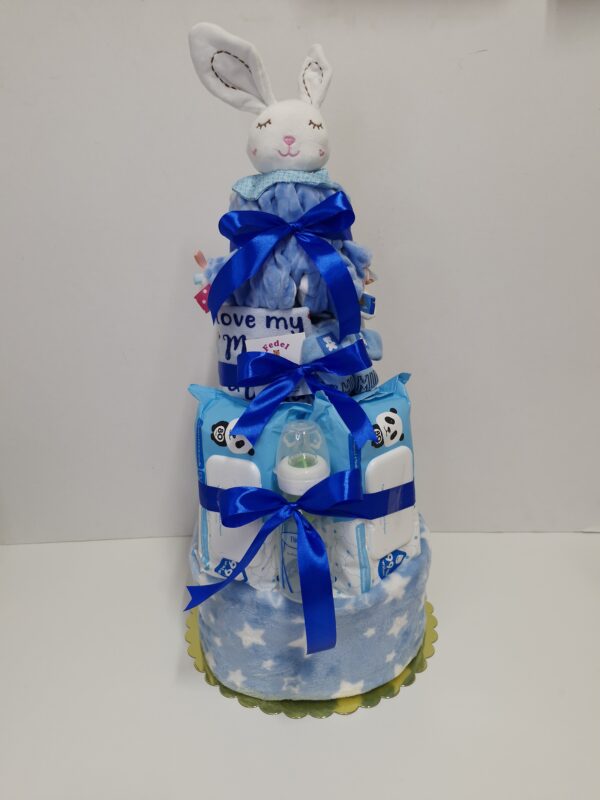 Diaper cakes gifts for newborn boys