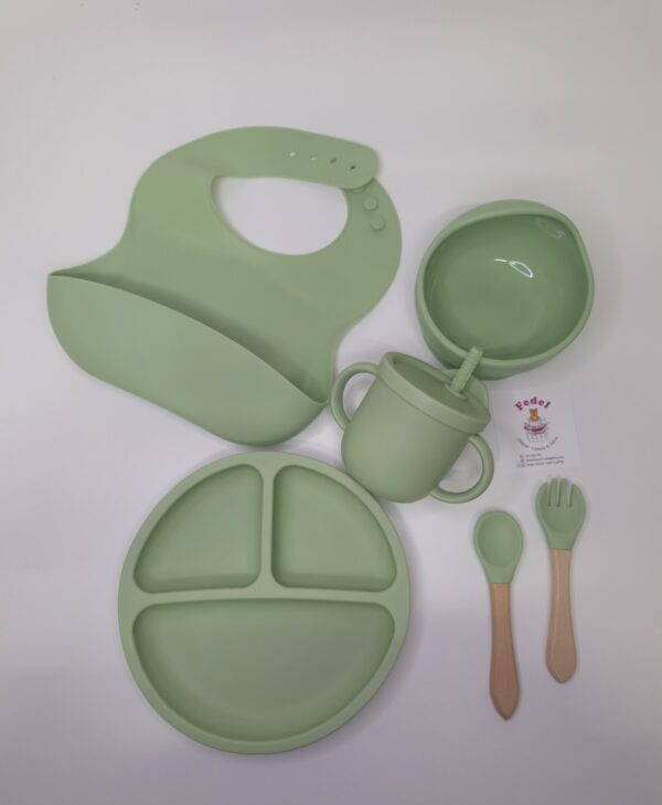 BABY FEEDING SILICONE SET 6PC BPA-FREE