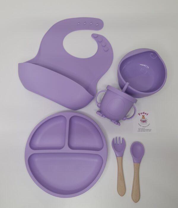 BABY FEEDING SILICONE SET 6PC BPA-FREE