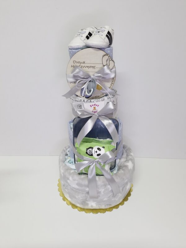 Diaper cakes gifts for newborn boys