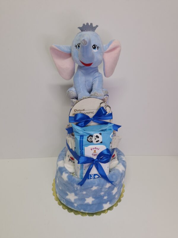 Diaper cakes gifts for newborn boys