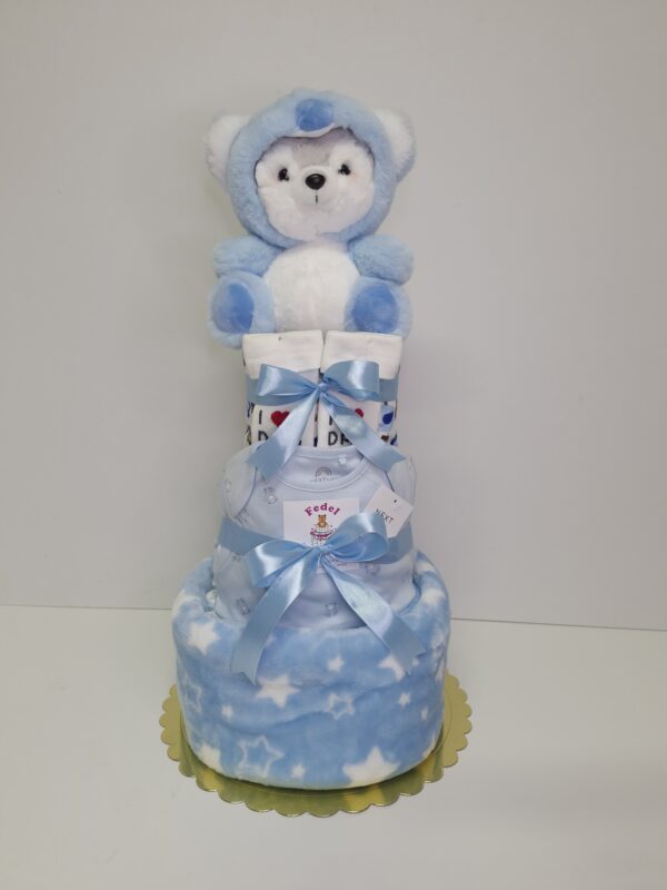 Diaper cakes gifts for newborn boys