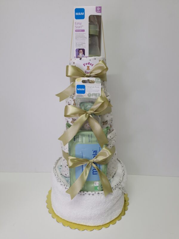 Diaper cakes gifts for newborn boys