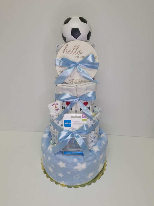 Diaper cakes gifts for newborn boys