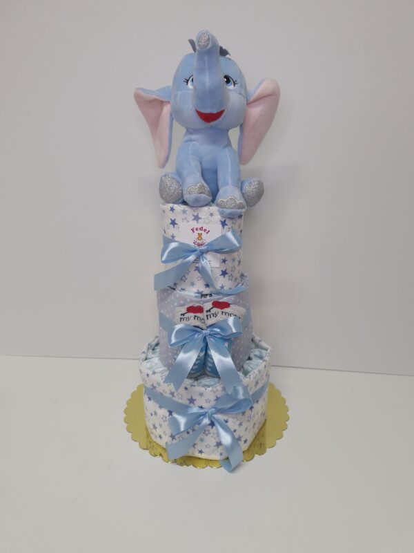 Diaper cakes gifts for newborn boys