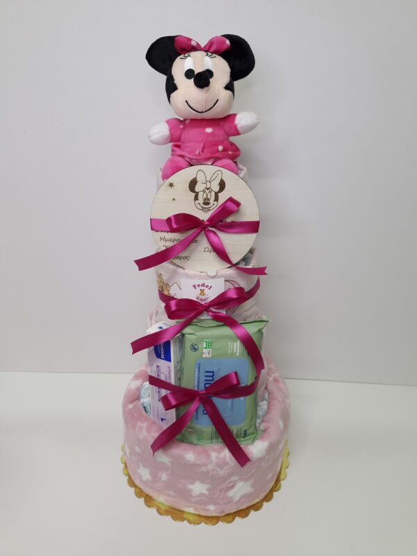 Diaper cakes gifts for newborn girls