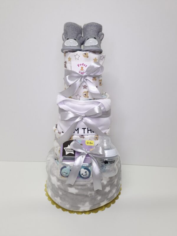 Diaper cakes gifts for newborn boys