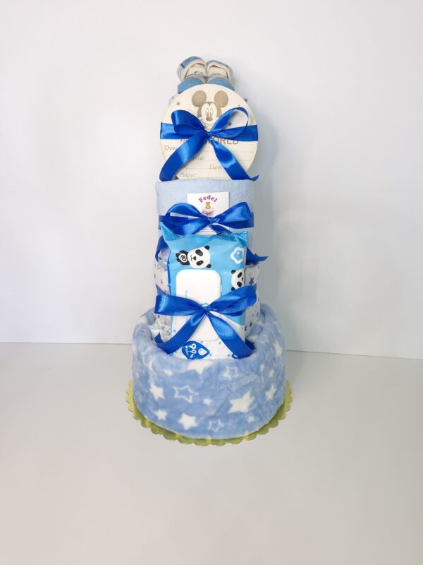 Diaper cakes gifts for newborn boys