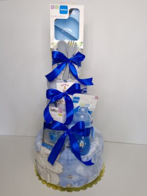 Diaper cakes gifts for newborn boys