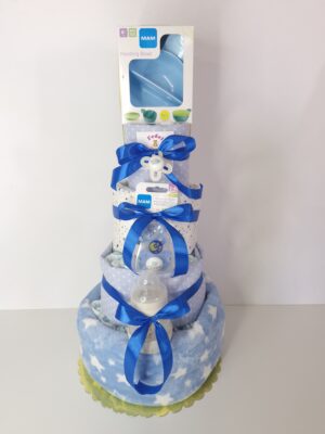 Diaper cakes gifts for newborn boys