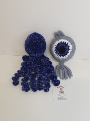Blue handmade set