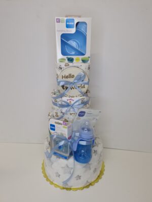 Diaper cakes gifts for newborn boys