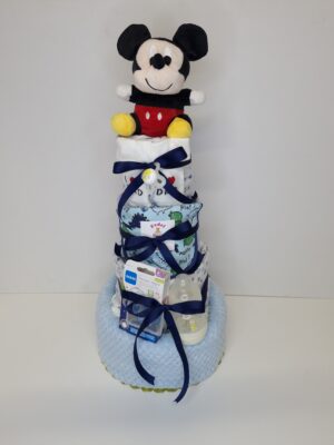 Diaper cakes gifts for newborn boys