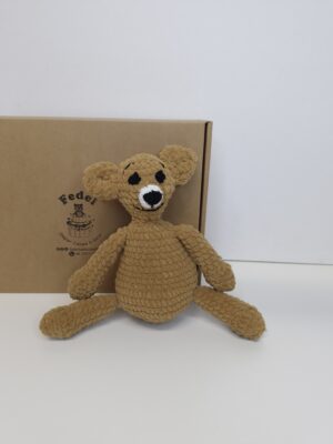 Handmade Knitted Toys/ Brown Teddy Bear