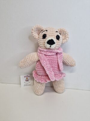 Handmade Knitted Toys/ Girl Teddy Bear