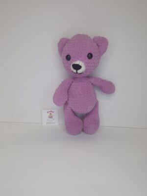 Handmade Knitted Toys/ Pink Bear