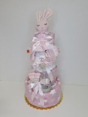 Diaper cakes gifts for newborn girls