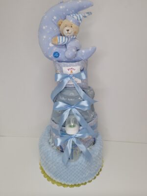 Diaper cakes gifts for newborn boys
