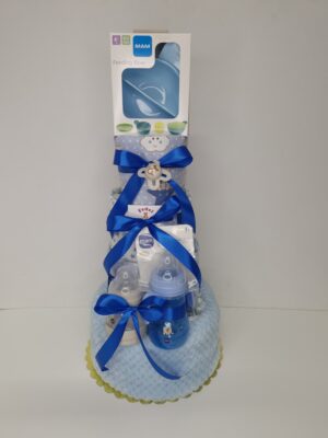Diaper cakes gifts for newborn boys