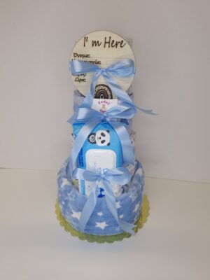 Diaper cakes gifts for newborn boys