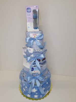 Diaper cakes gifts for newborn boys