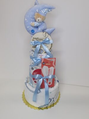 Diaper cakes gifts for newborn boys
