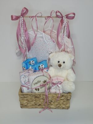 Diaper cakes gifts for newborn girls