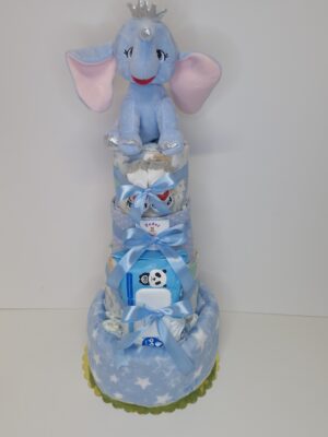Diaper cakes gifts for newborn boys
