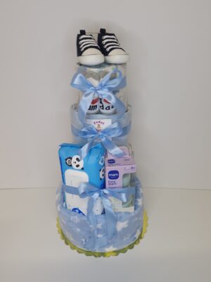 Diaper cakes gifts for newborn boys