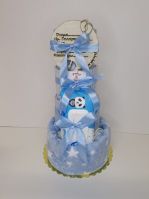 Diaper cakes gifts for newborn boys