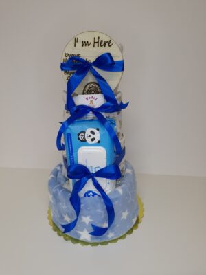 Diaper cakes gifts for newborn boys