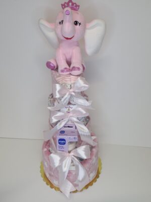 Diaper cakes gifts for newborn girls