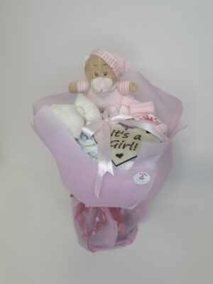 Diaper cakes gifts for newborn girls