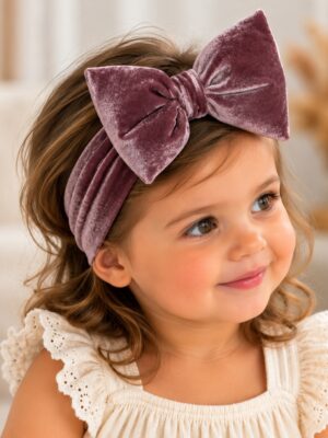 Baby Hairbands-Purple Velvet