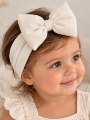 Baby Hairbands - Ecru